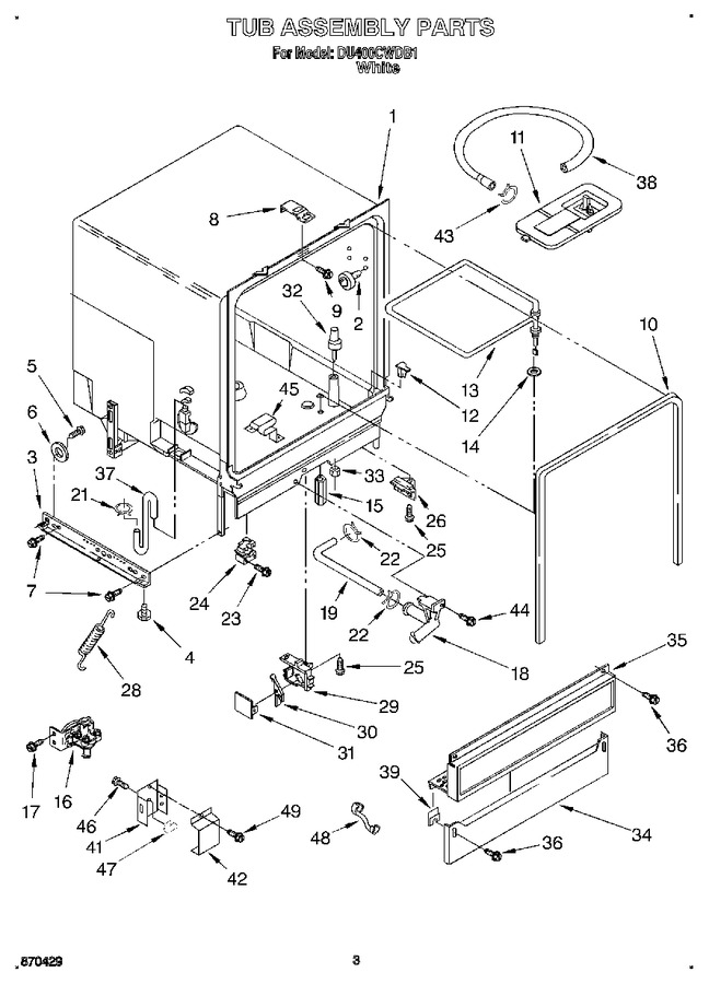 Diagram for DU400CWDB1
