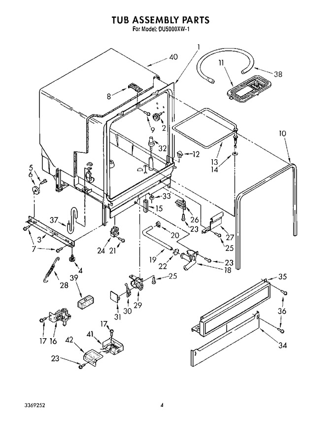 Diagram for DU5000XW1