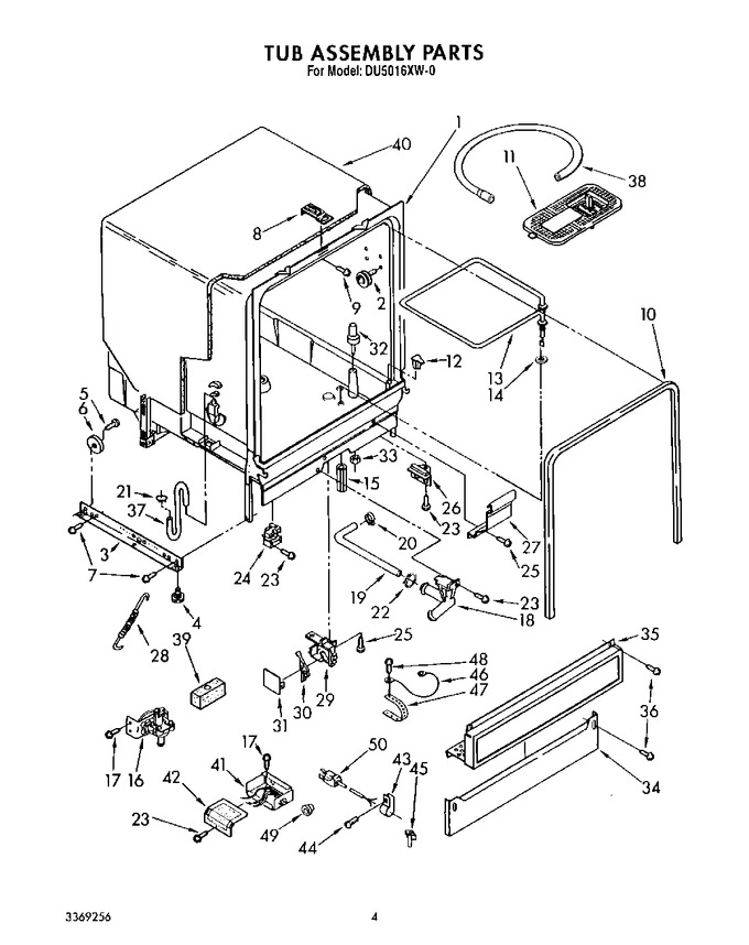 Diagram for DU5016XW0