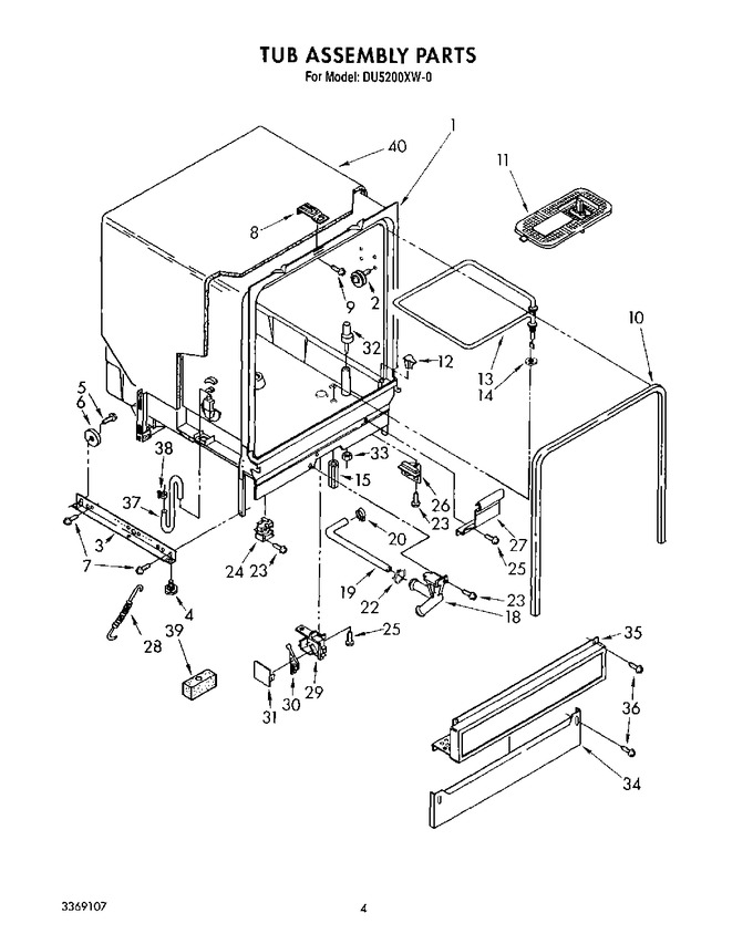 Diagram for DU5200XW0