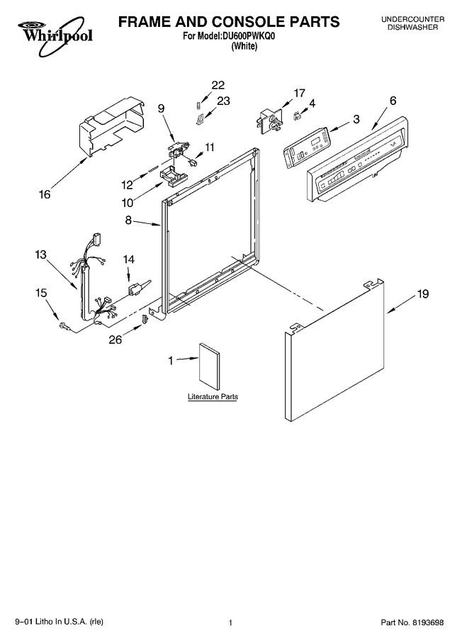 Diagram for DU600PWKQ0