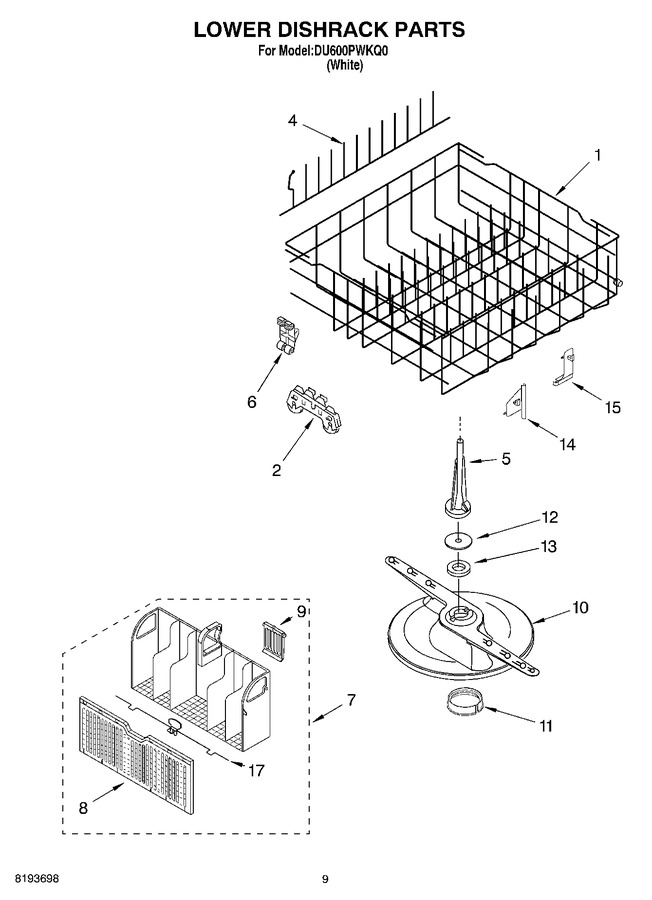 Diagram for DU600PWKQ0