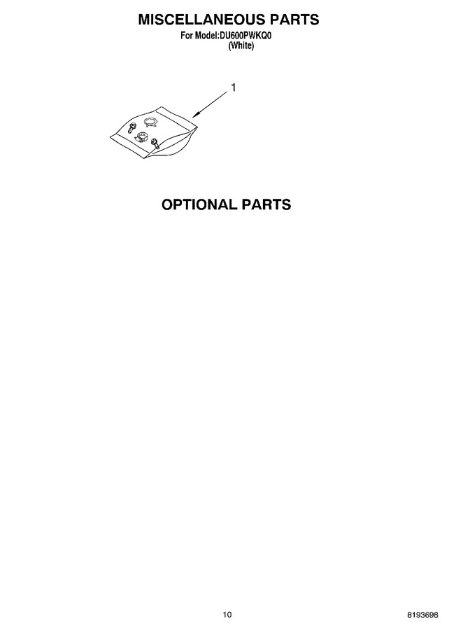Diagram for DU600PWKQ0