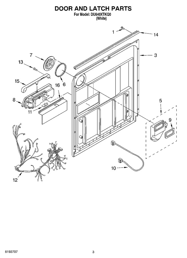 Diagram for DU640XTKQ0
