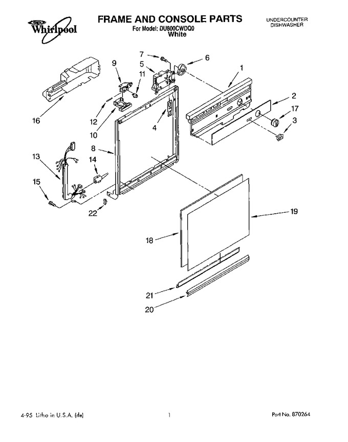 Diagram for DU800CWDQ0
