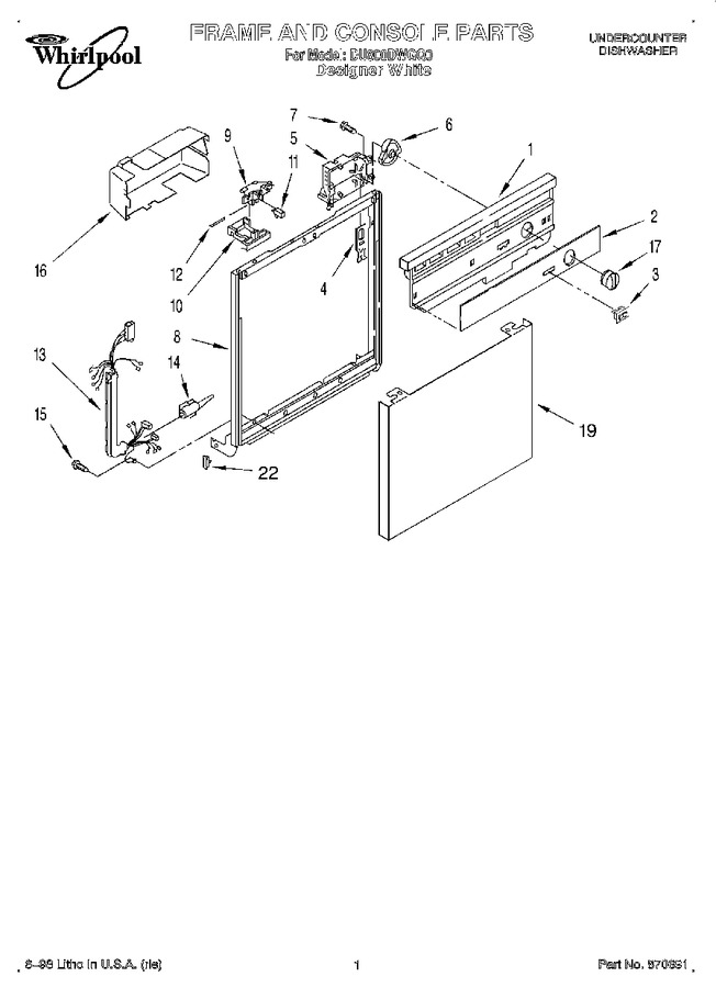 Diagram for DU800DWGQ0