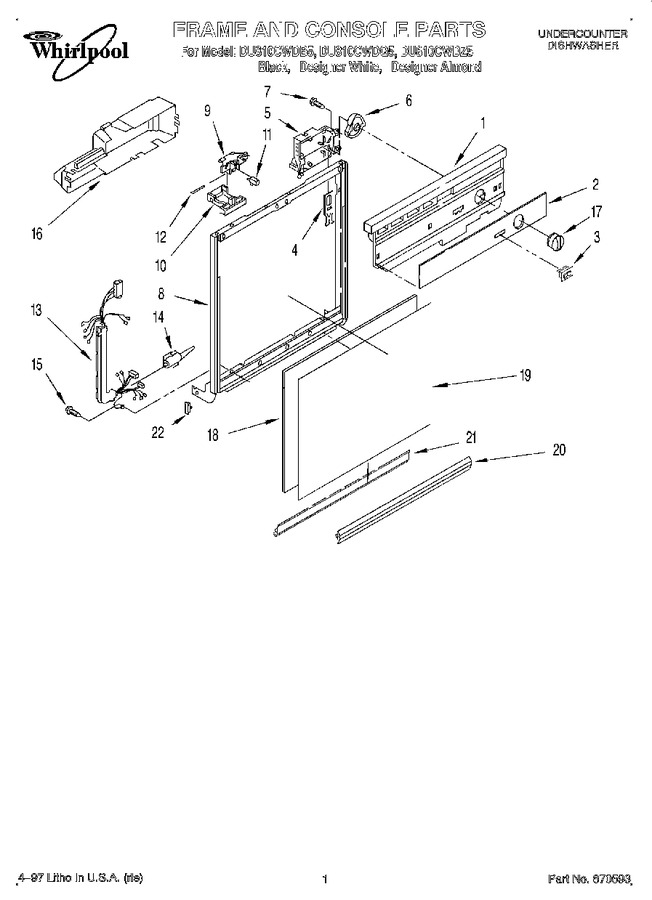 Diagram for DU810CWDZ5