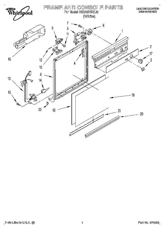 Diagram for DU810DWGU0