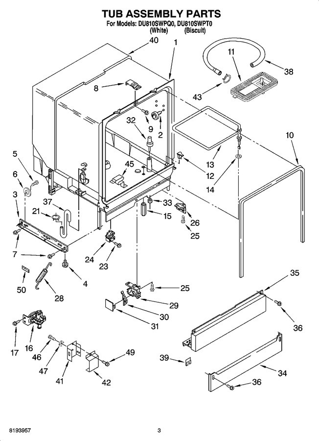 Diagram for DU810SWPQ0