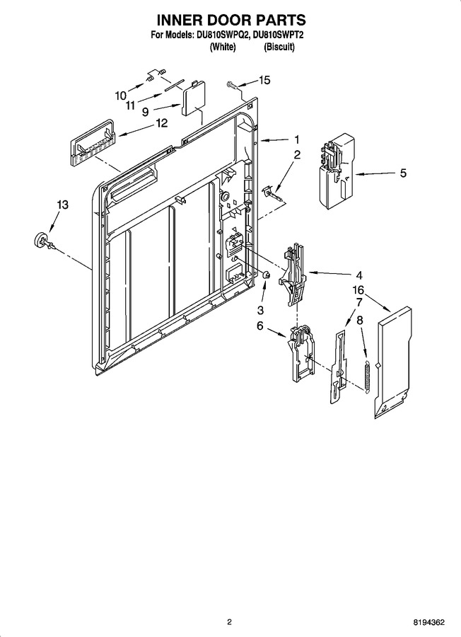 Diagram for DU810SWPT2