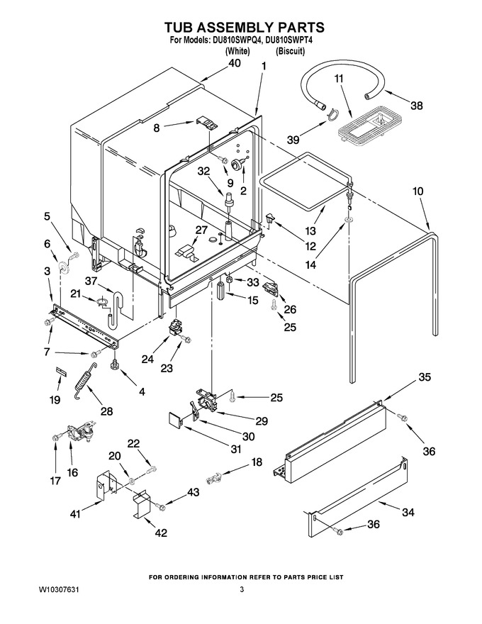 Diagram for DU810SWPQ4