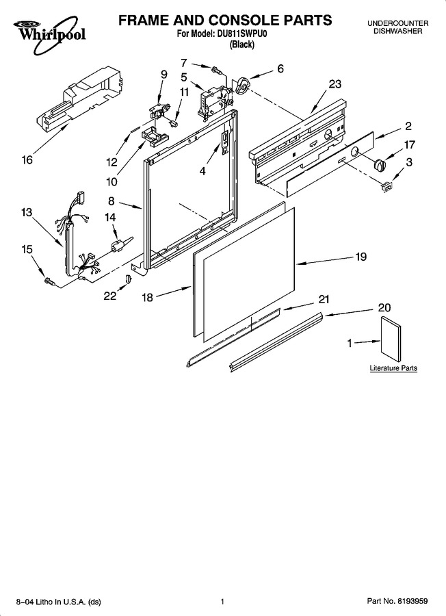 Diagram for DU811SWPU0