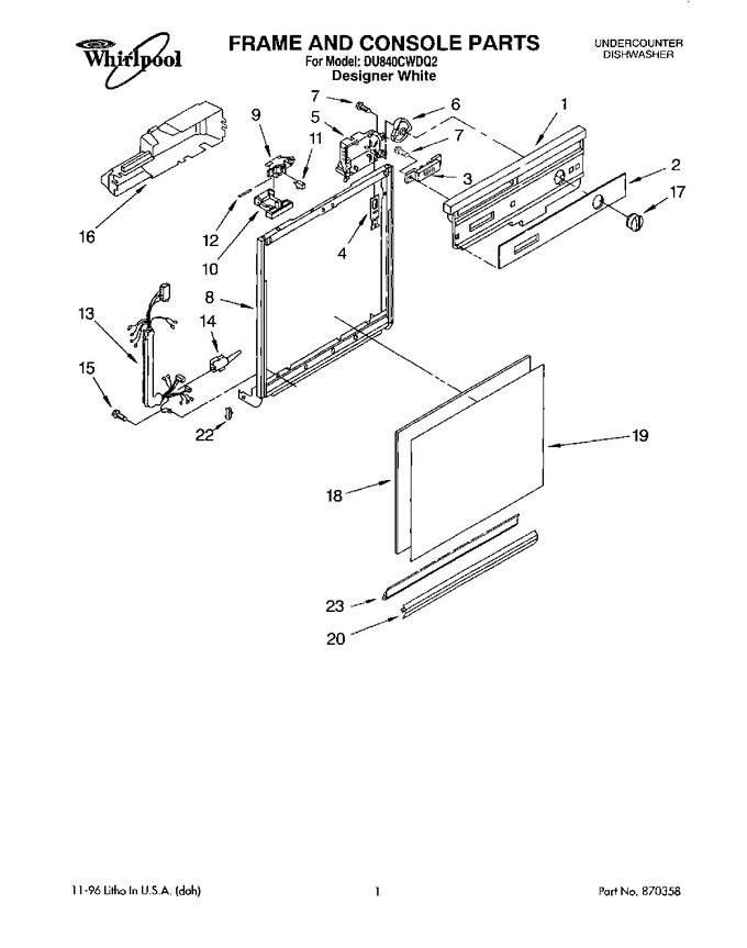 Diagram for DU840CWDQ2