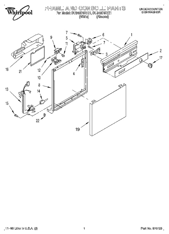 Diagram for DU840DWGZ1