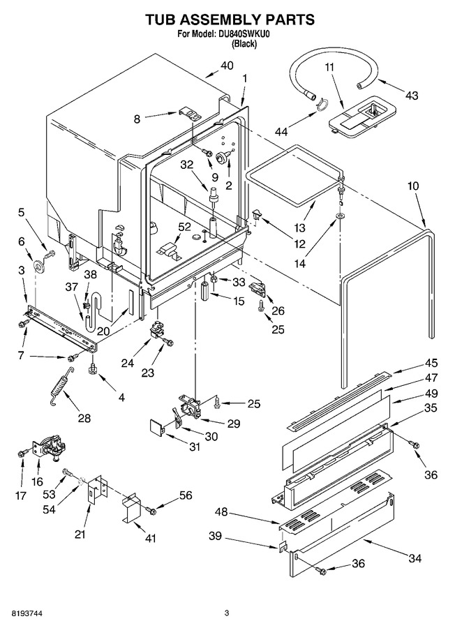 Diagram for DU840SWKU0
