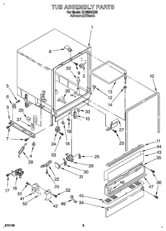 Diagram for DU8500XB0