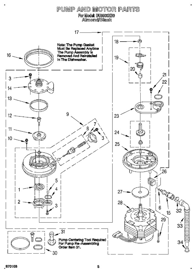 Diagram for DU8500XB0