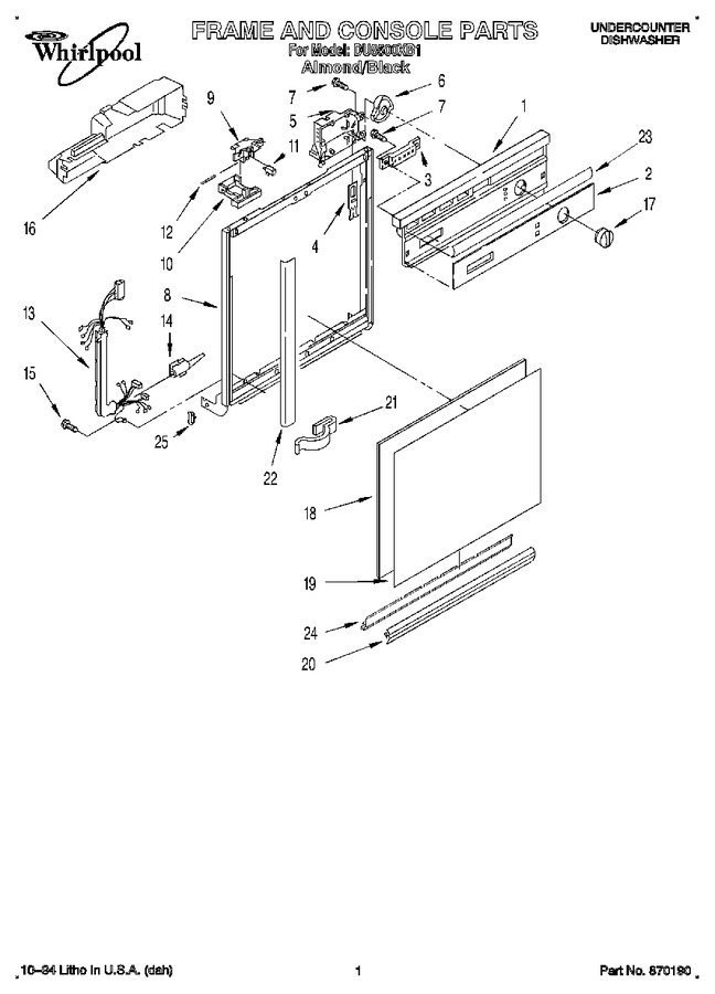 Diagram for DU8500XB1