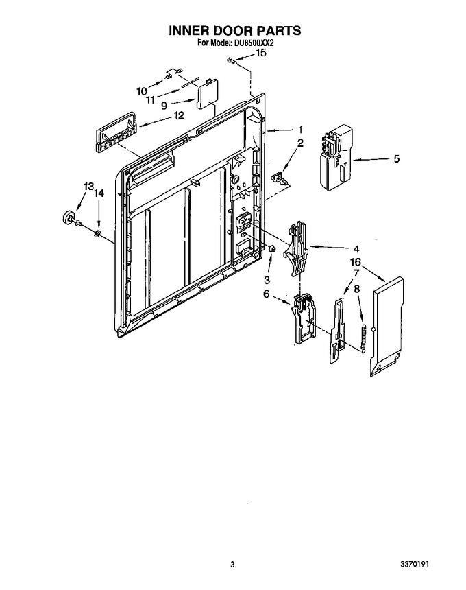Diagram for DU8500XX2