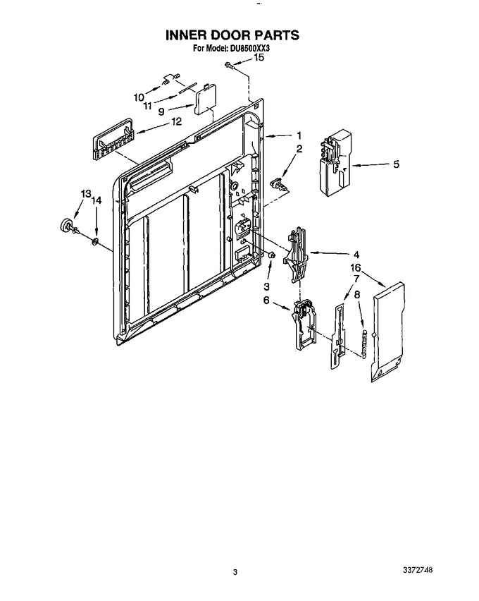 Diagram for DU8500XX3