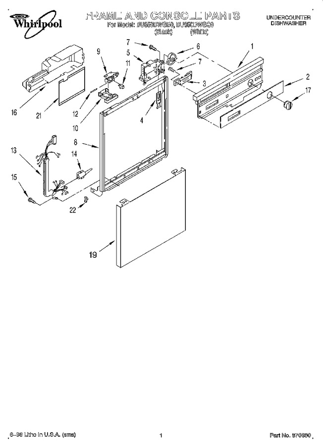 Diagram for DU850DWGB0