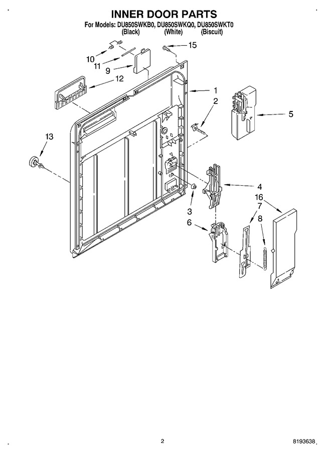 Diagram for DU850SWKQ0