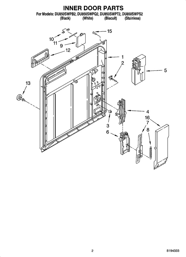 Diagram for DU850SWPT2