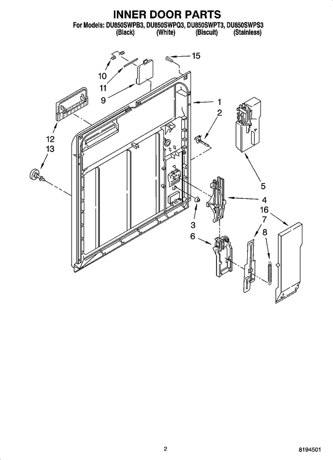 Diagram for DU850SWPS3