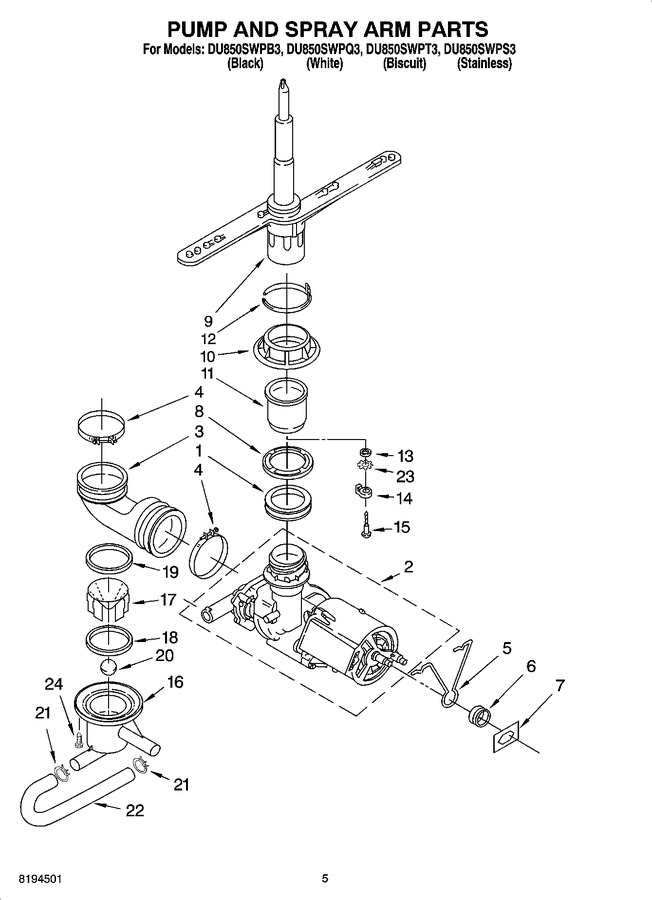 Diagram for DU850SWPB3