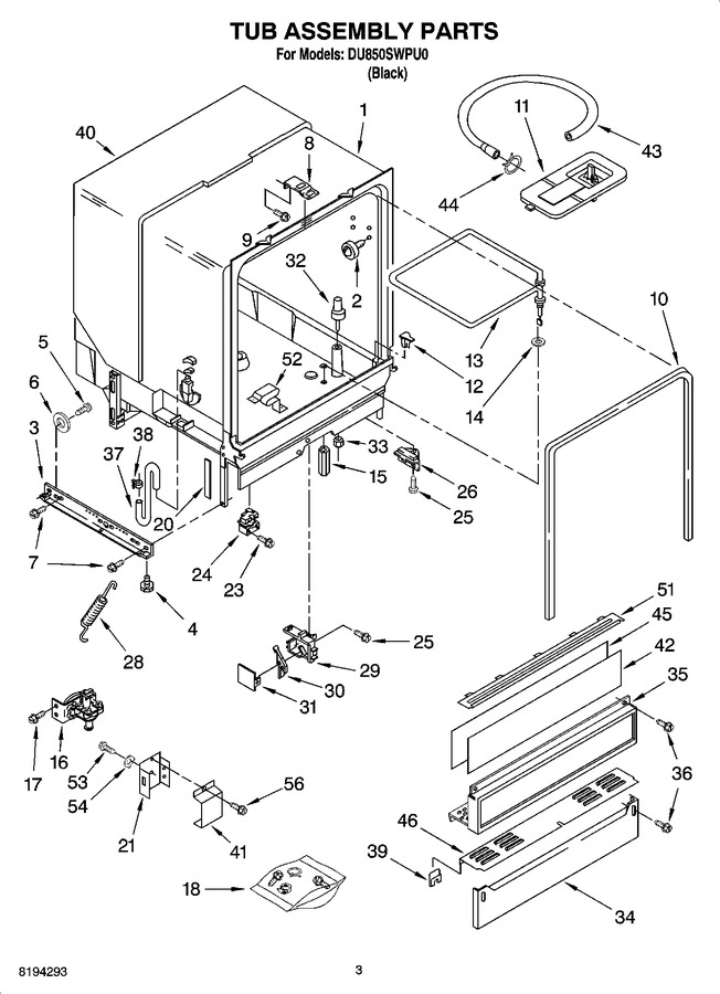 Diagram for DU850SWPU0