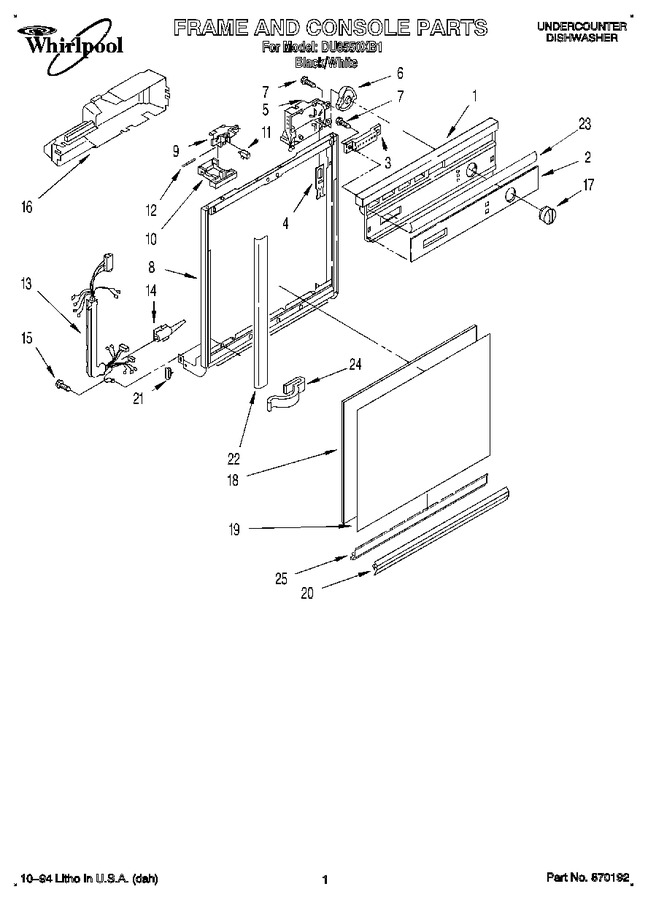 Diagram for DU8550XB1