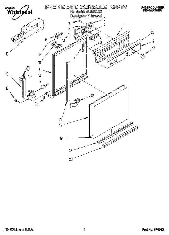 Diagram for DU8560XX2