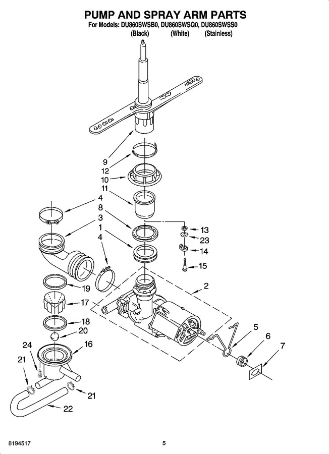 Diagram for DU860SWSS0