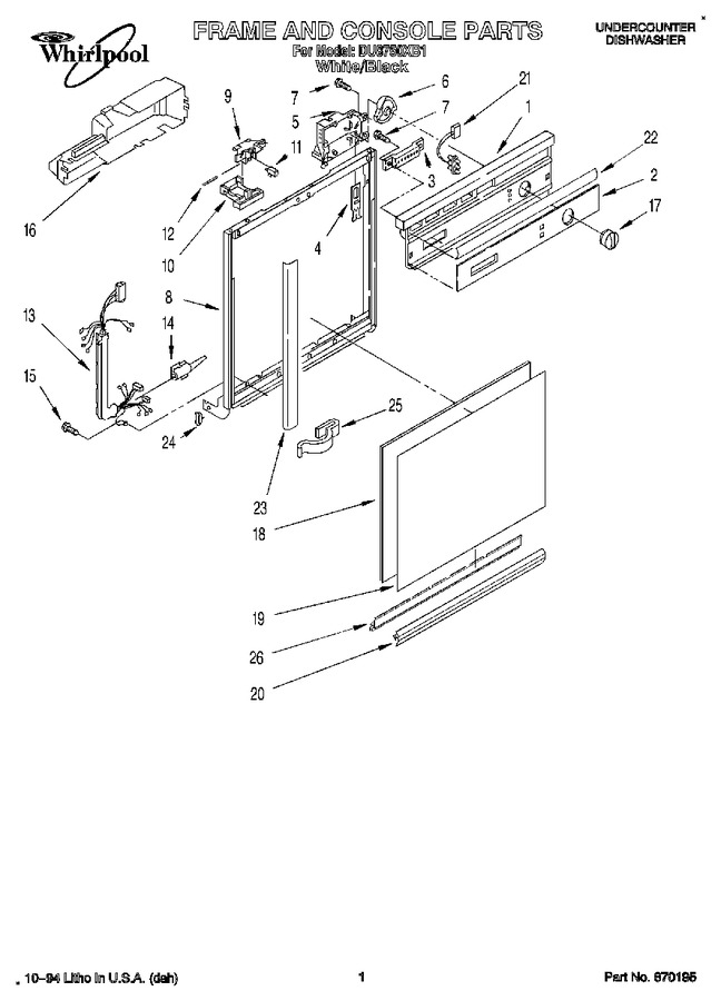 Diagram for DU8750XB1