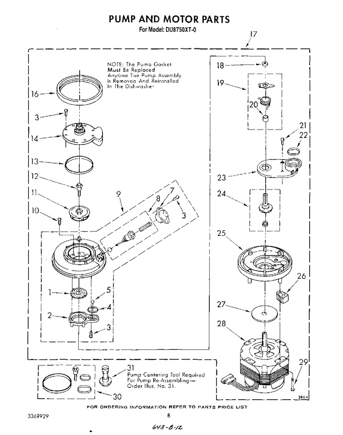Diagram for DU8750XT0