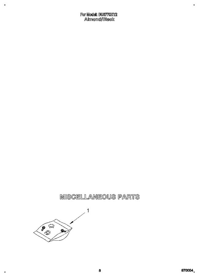Diagram for DU8770XY2