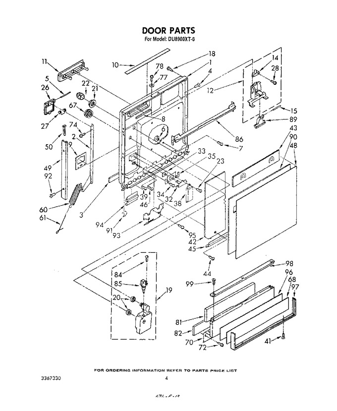 Diagram for DU8900XT0