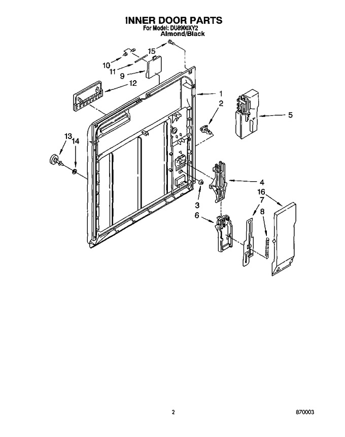 Diagram for DU8900XY2