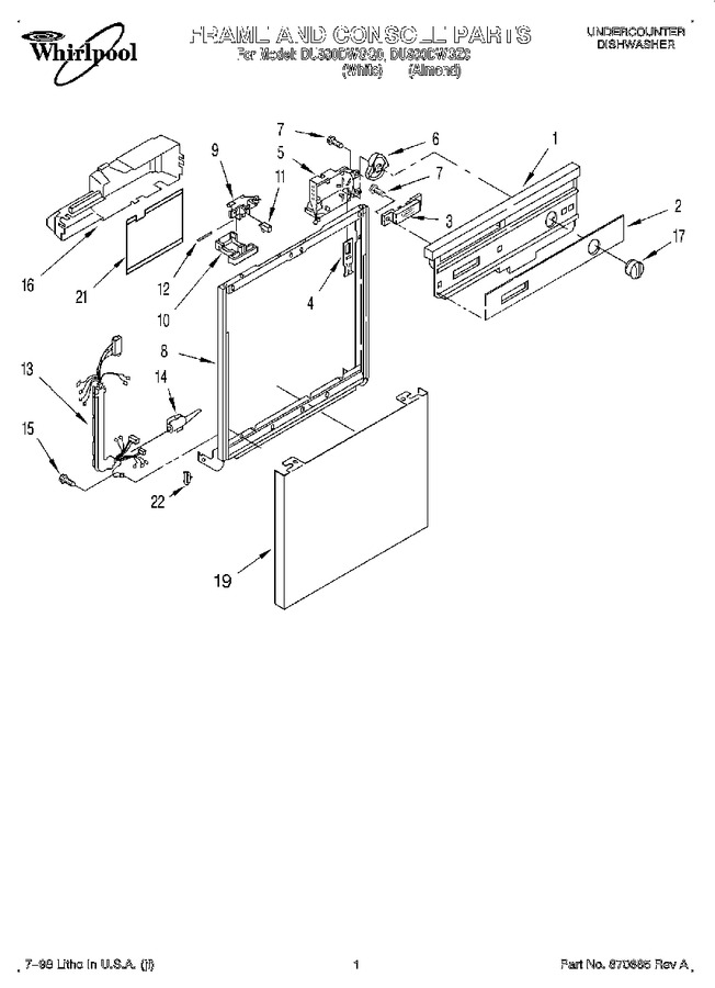 Diagram for DU890DWGQ0