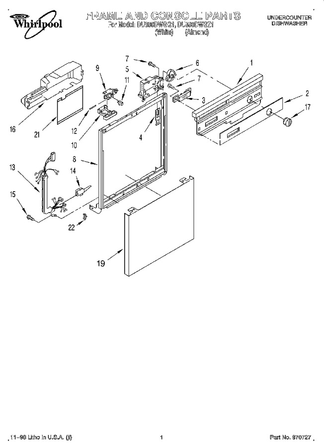 Diagram for DU890DWGQ1