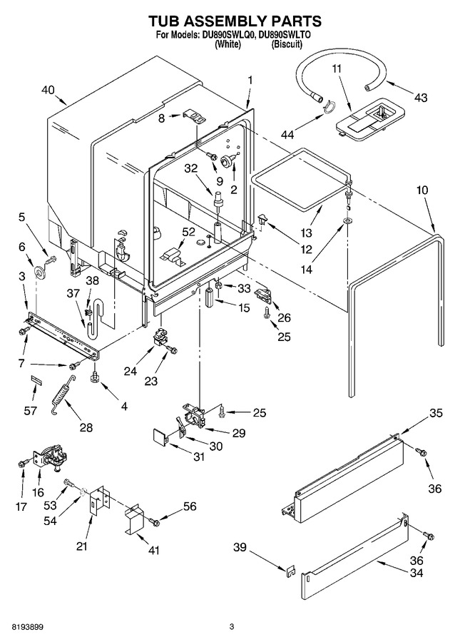 Diagram for DU890SWLTO