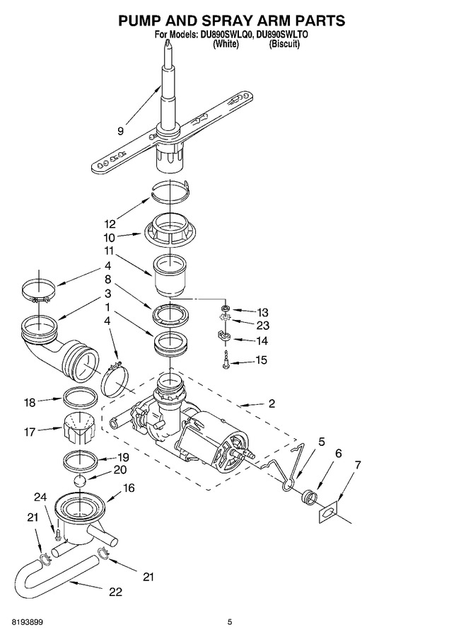 Diagram for DU890SWLTO