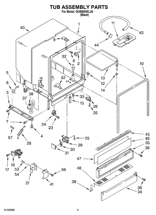Diagram for DU890SWLU0