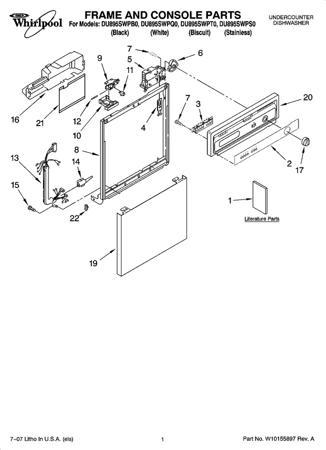 Diagram for DU895SWPQ0