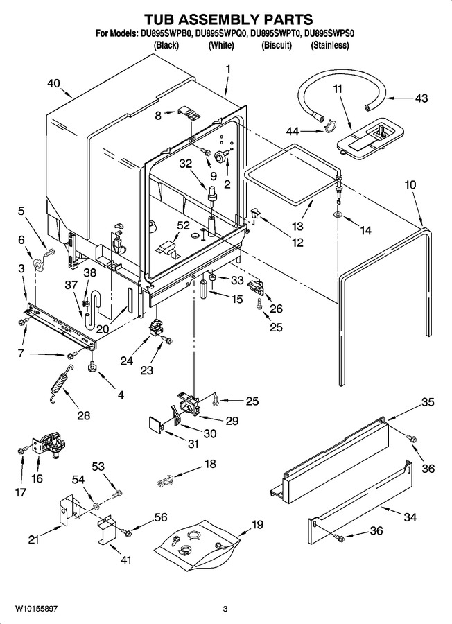 Diagram for DU895SWPT0