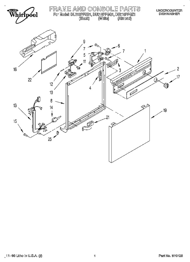 Diagram for DU910PFGQ1