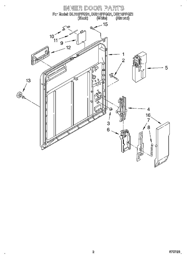Diagram for DU910PFGB1