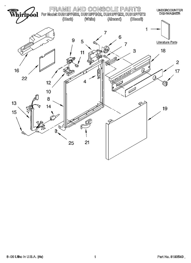 Diagram for DU912PFGB2