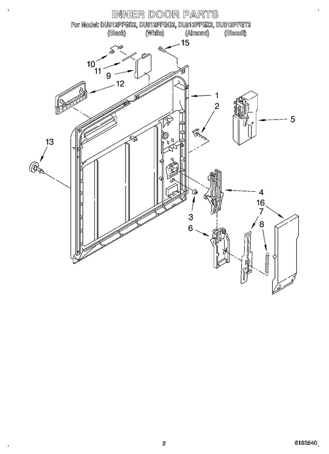 Diagram for DU912PFGZ2