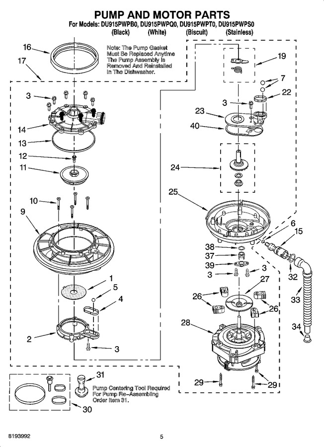 Diagram for DU915PWPT0